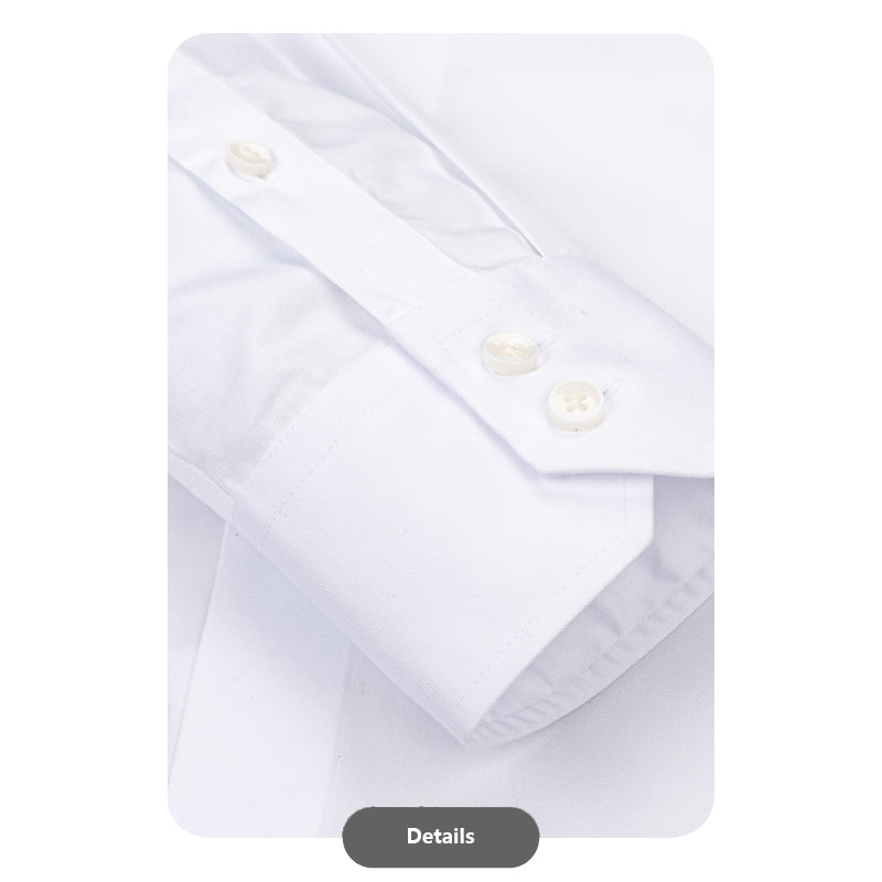 White Cotton Windsor Collar Shirt