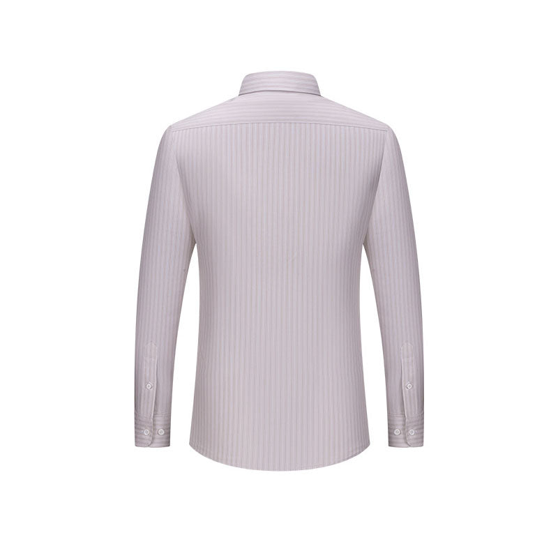 200s Cotton Non-Iron Pinstripe Long-Sleeve Shirt