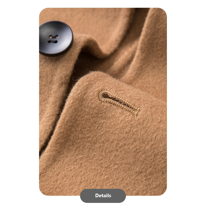 Single-Breasted Wool Coat