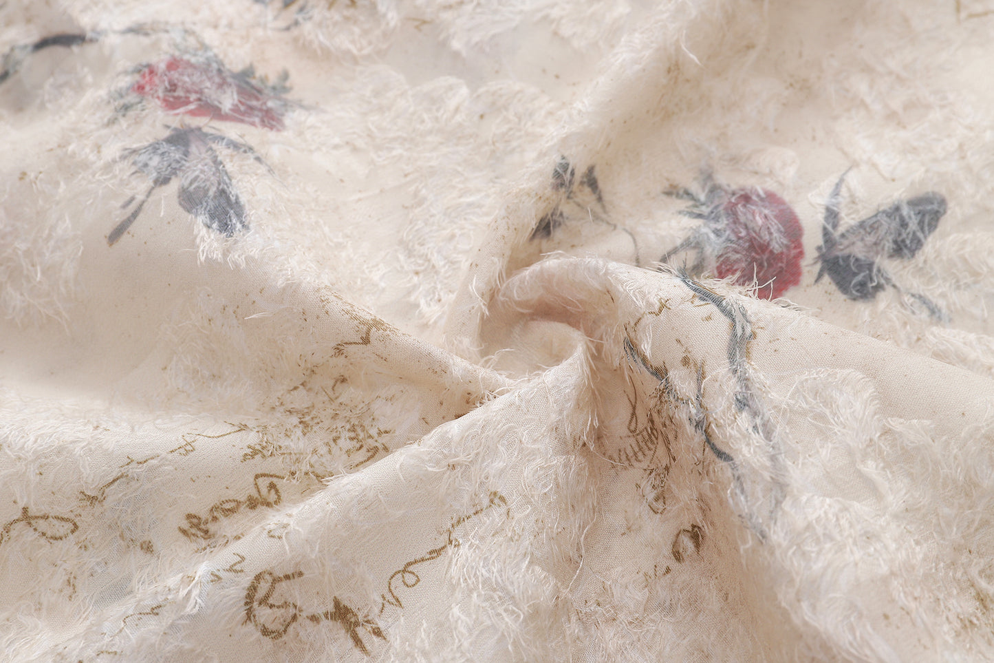 Floral Print Tasselled Shirt