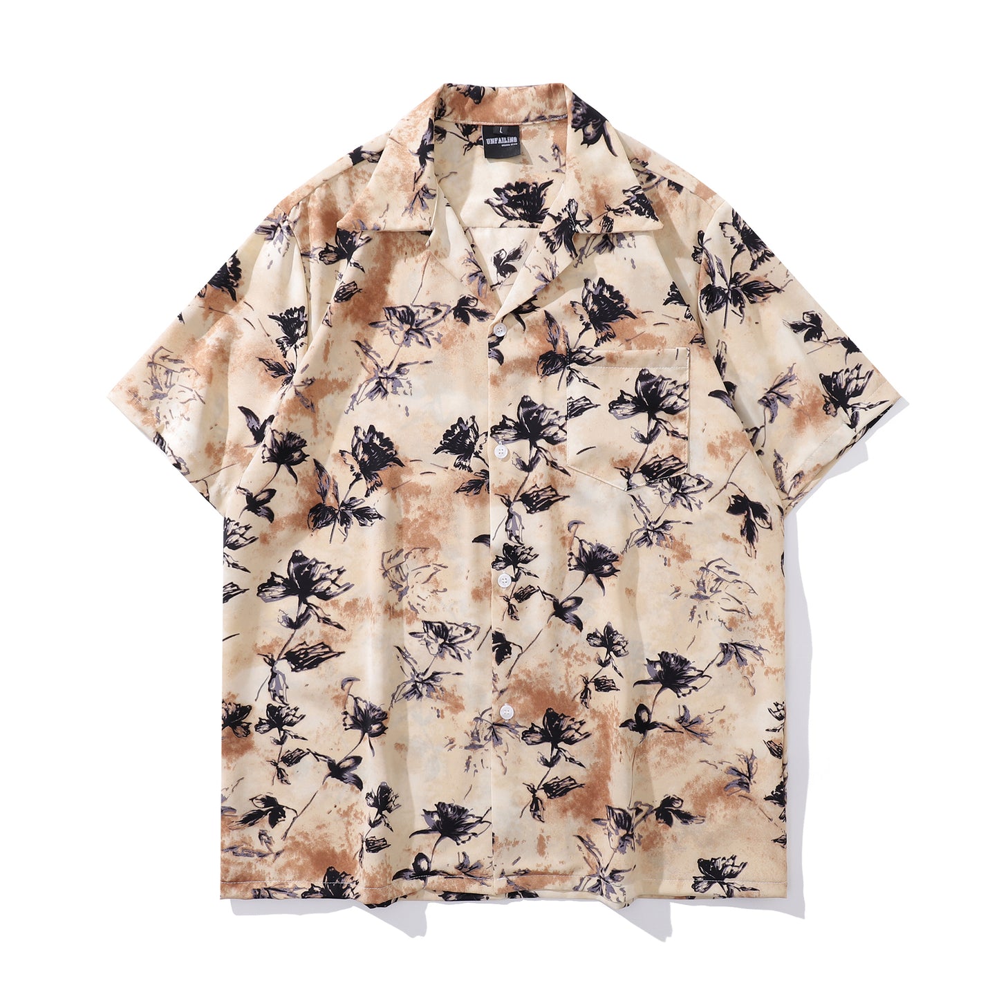 Floral Print Aloha Shirt