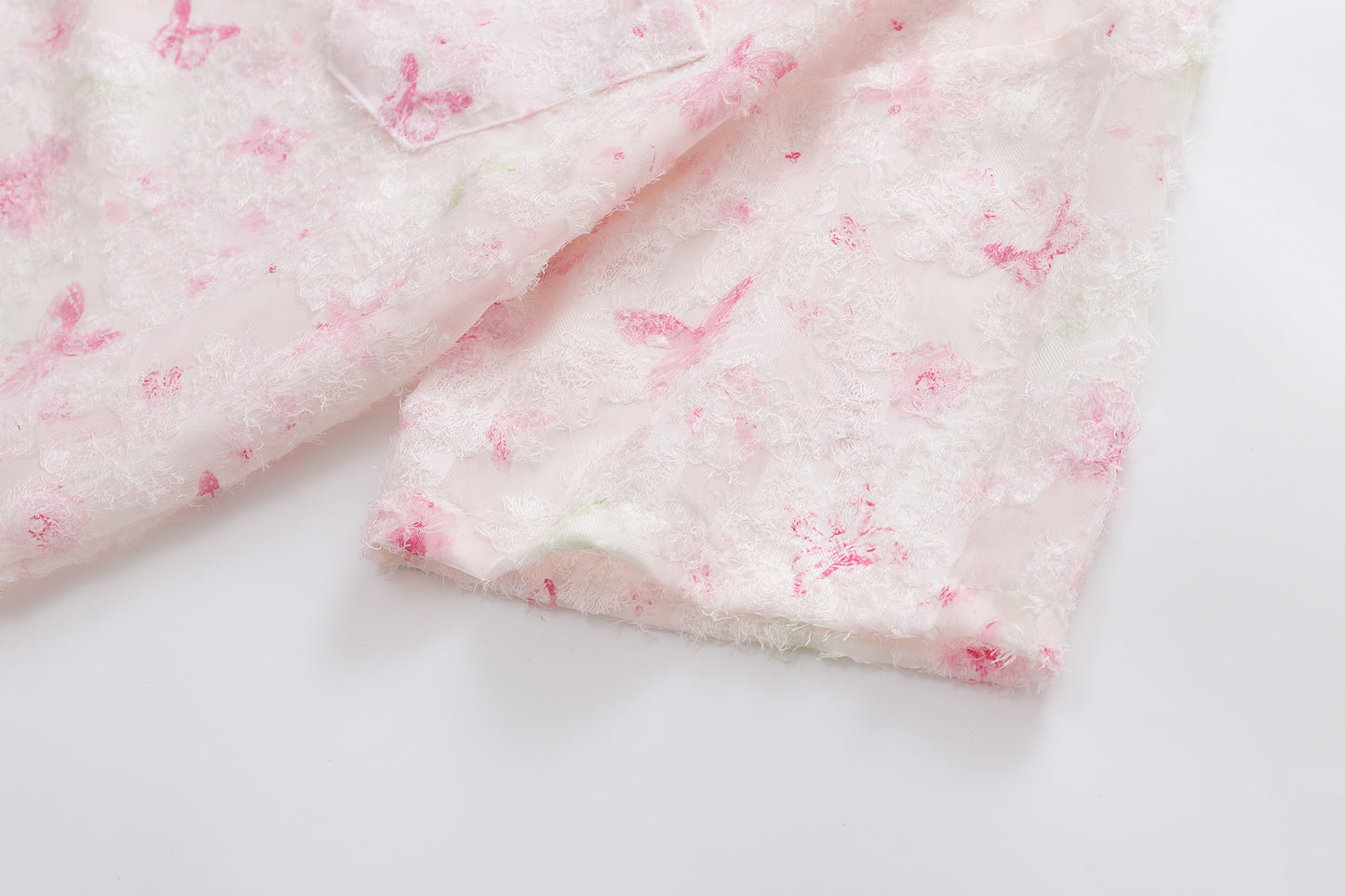 Floral Print Tasselled Shirt