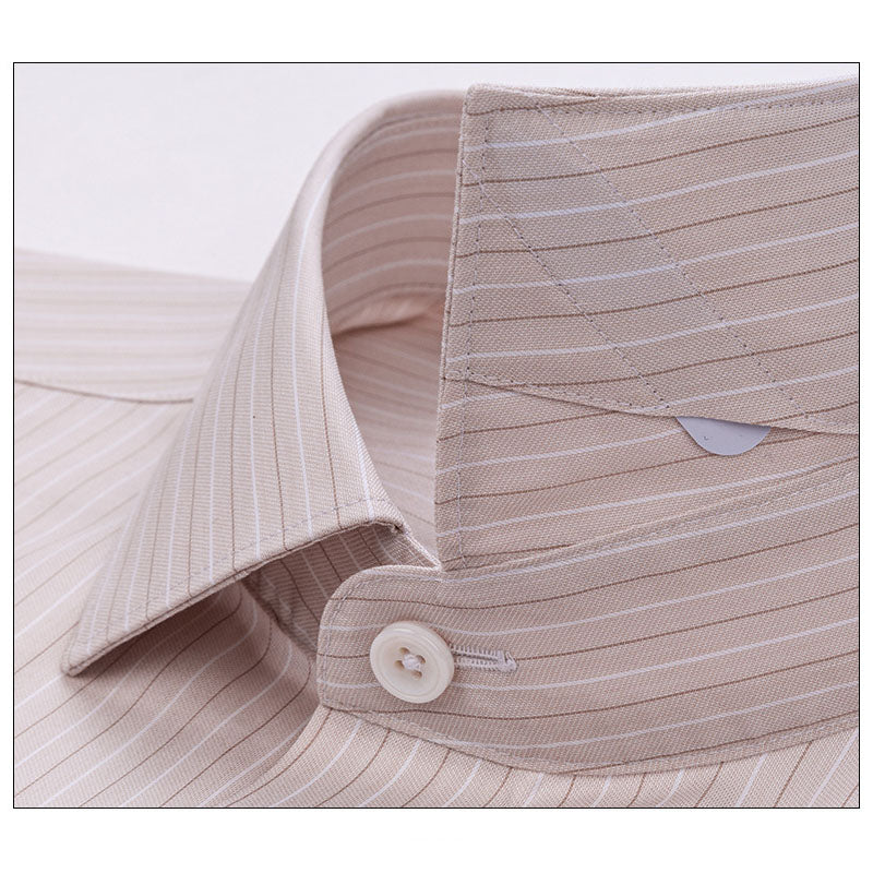 200s Cotton Non-Iron Pinstripe Long-Sleeve Shirt