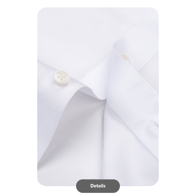 White Cotton Windsor Collar Shirt