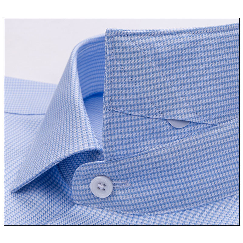 200s Cotton Non-Iron Jacquard Long-Sleeve Casual Shirt