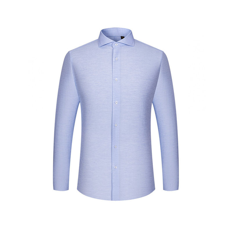 200s Cotton-Linen Non-Iron Lightweight Long-Sleeve Shirt