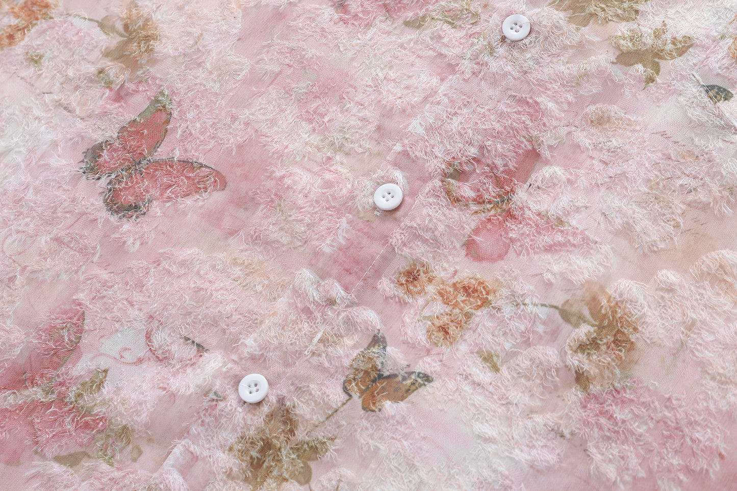 Floral Print Tasselled Shirt