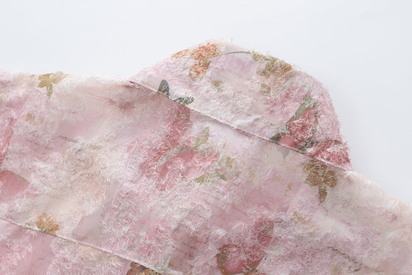 Floral Print Tasselled Shirt