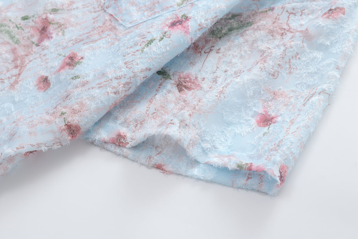 Floral Print Tasselled Shirt