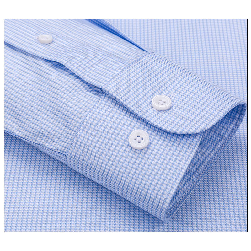 200s Cotton Non-Iron Jacquard Long-Sleeve Casual Shirt