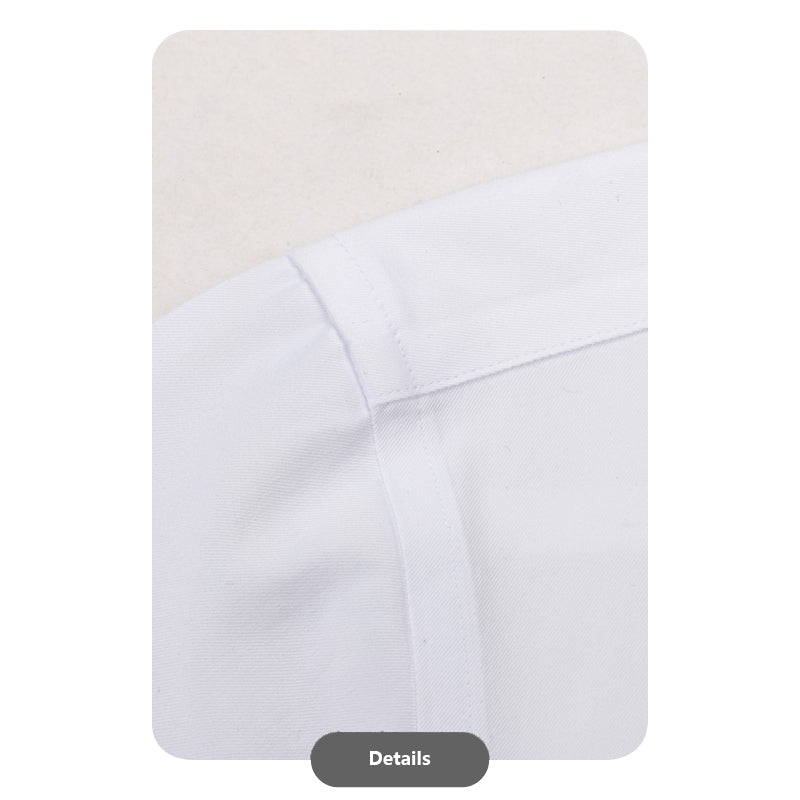 White Cotton Windsor Collar Shirt