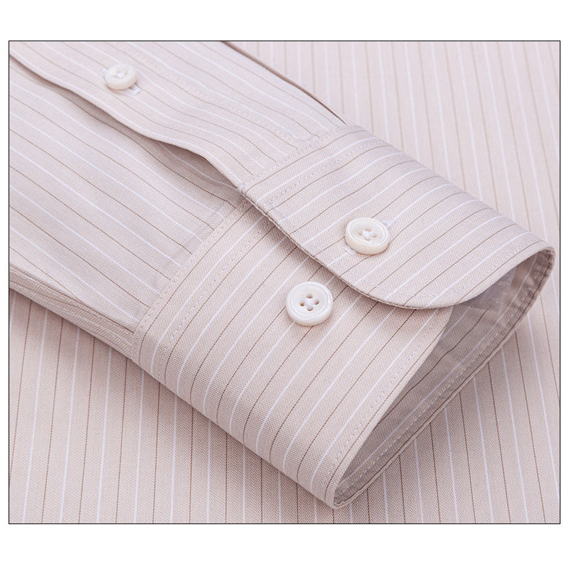 200s Cotton Non-Iron Pinstripe Long-Sleeve Shirt