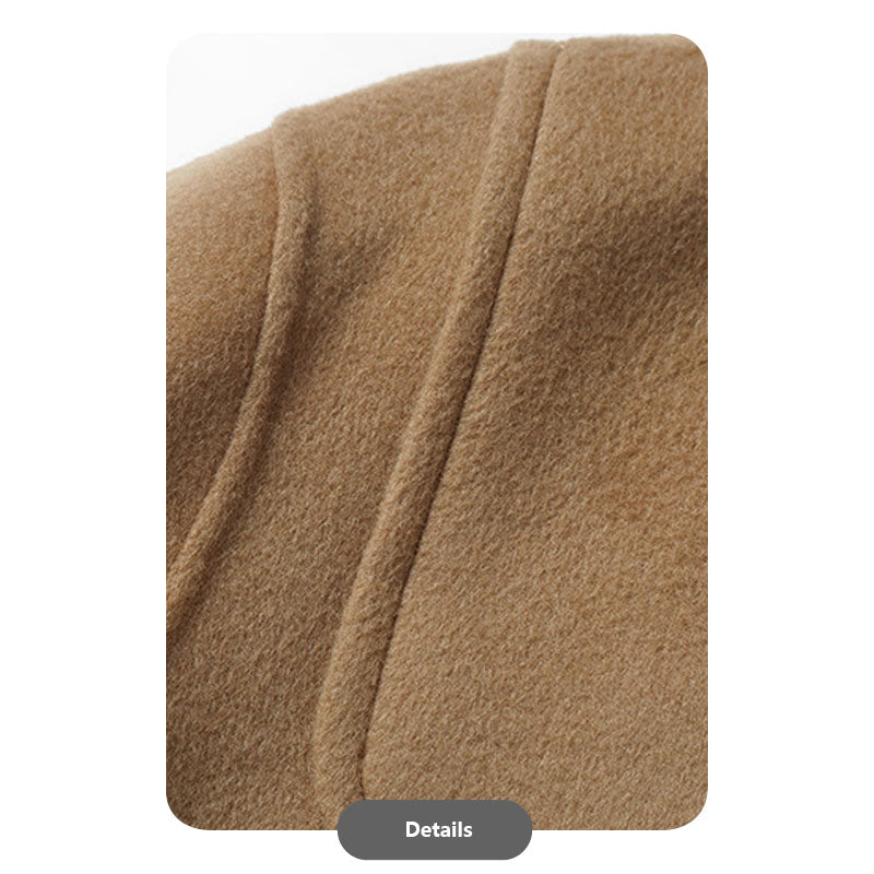 Hooded Pure Wool Double-Faced Duffle Coat