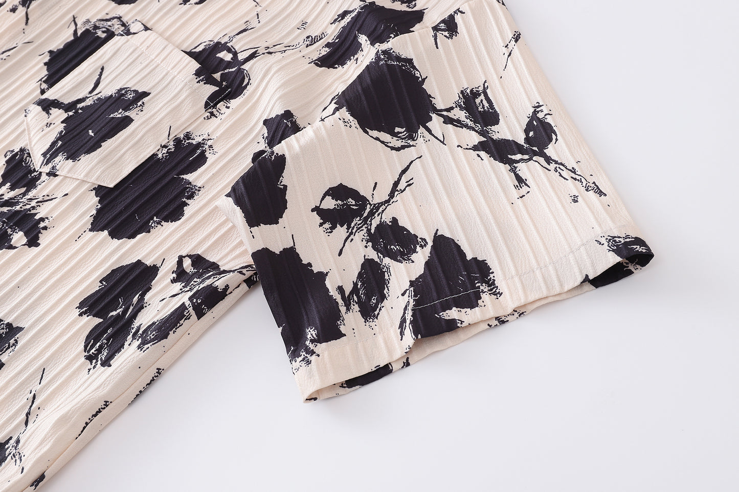 Floral Print Waves Shirt