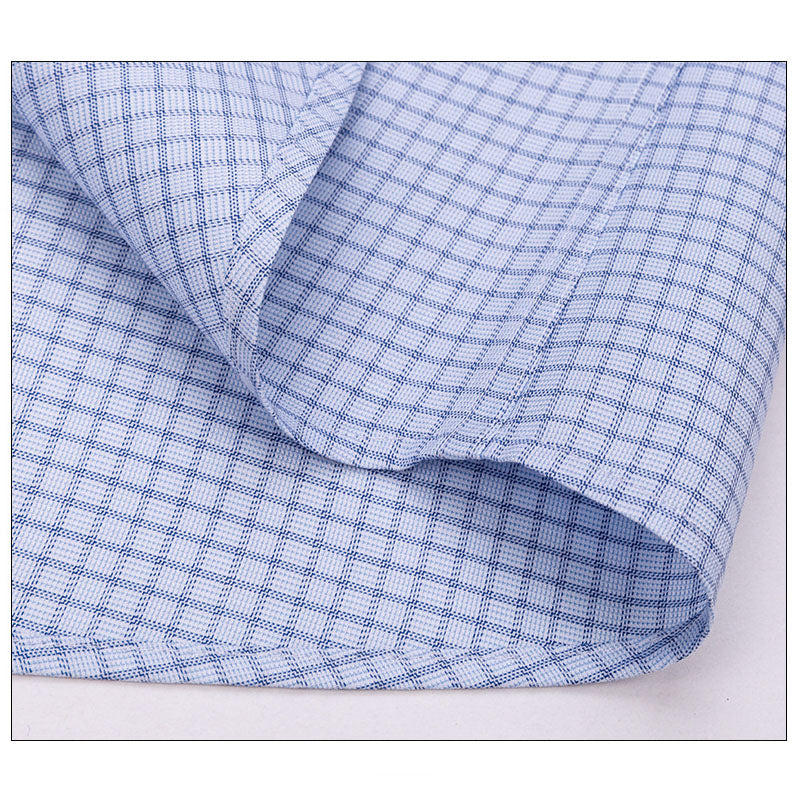 200s Cotton Long Sleeve Non-Iron Check Shirt