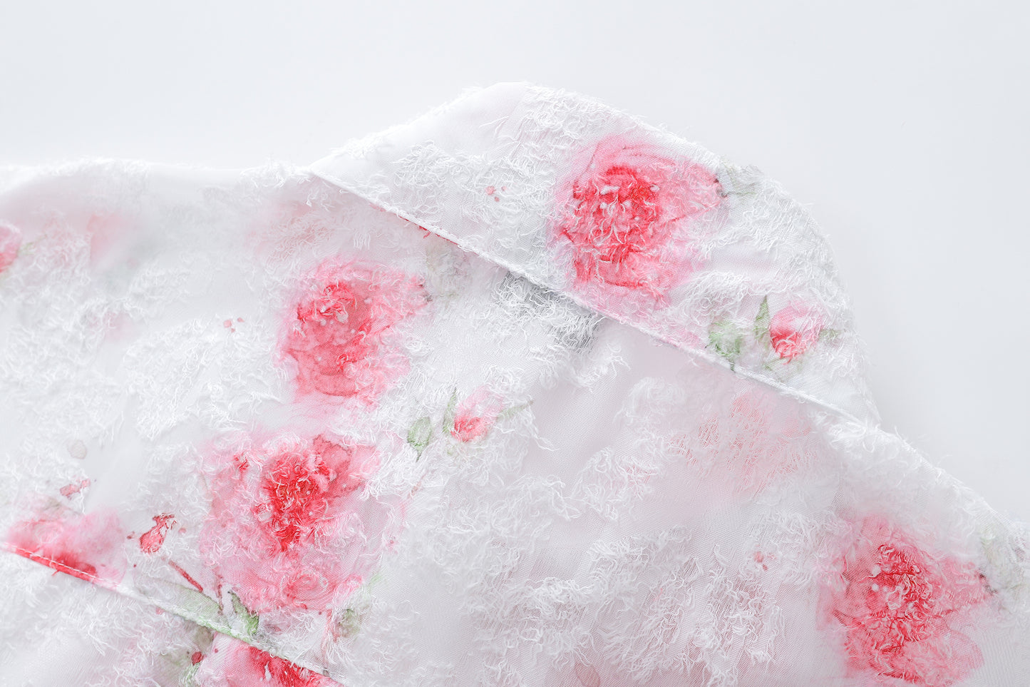 Floral Print Tasselled Shirt