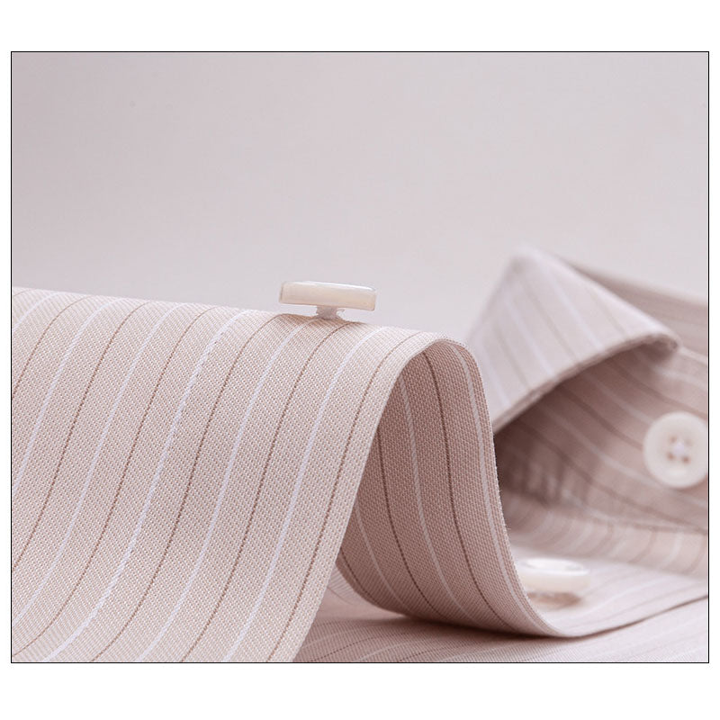 200s Cotton Non-Iron Pinstripe Long-Sleeve Shirt