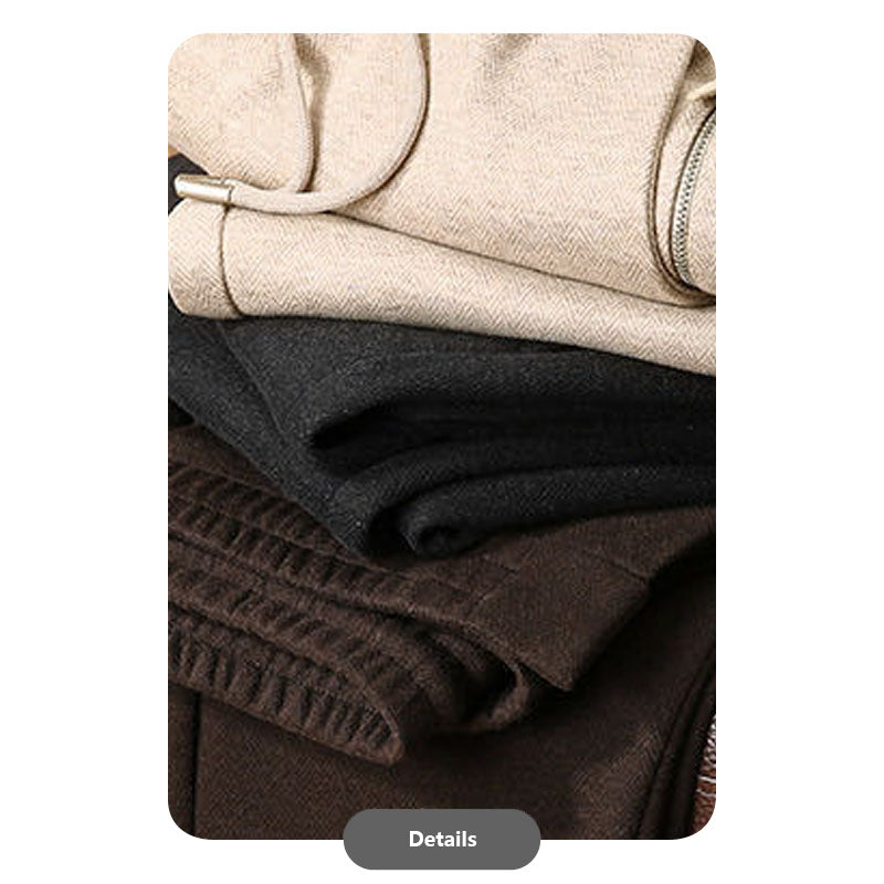 Wool Blend Casual Pants