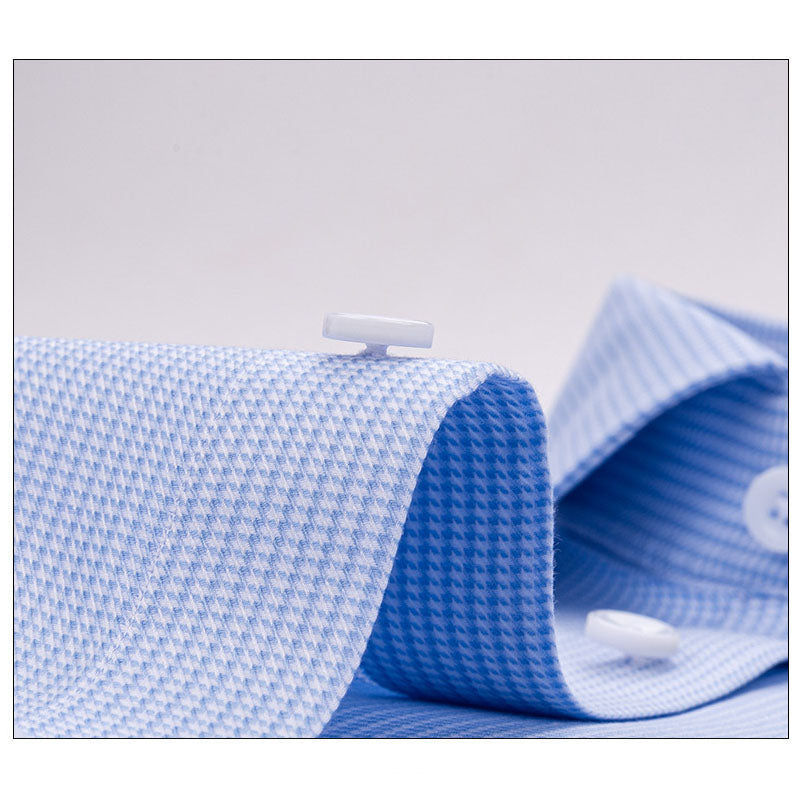 200s Cotton Non-Iron Jacquard Long-Sleeve Casual Shirt