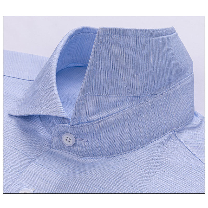 200s Cotton-Linen Non-Iron Lightweight Long-Sleeve Shirt