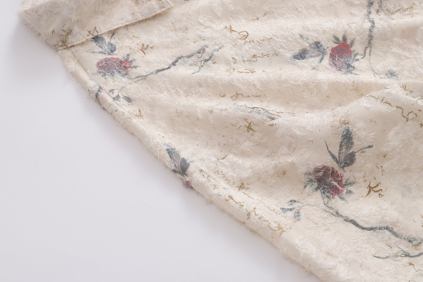 Floral Print Tasselled Shirt