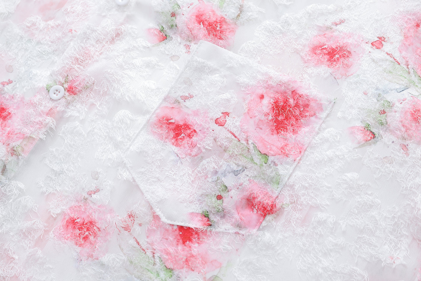 Floral Print Tasselled Shirt