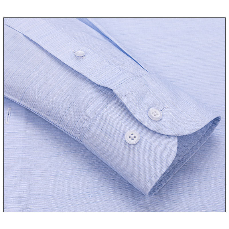 200s Cotton-Linen Non-Iron Lightweight Long-Sleeve Shirt