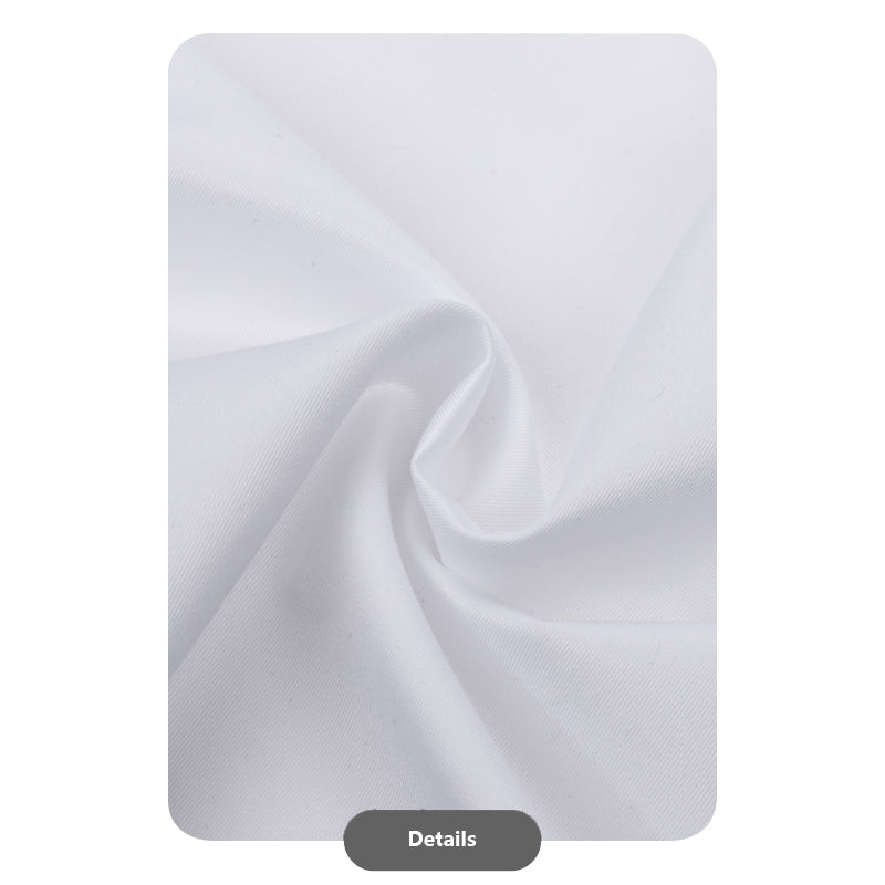 White Cotton One-Piece Collar Shirt