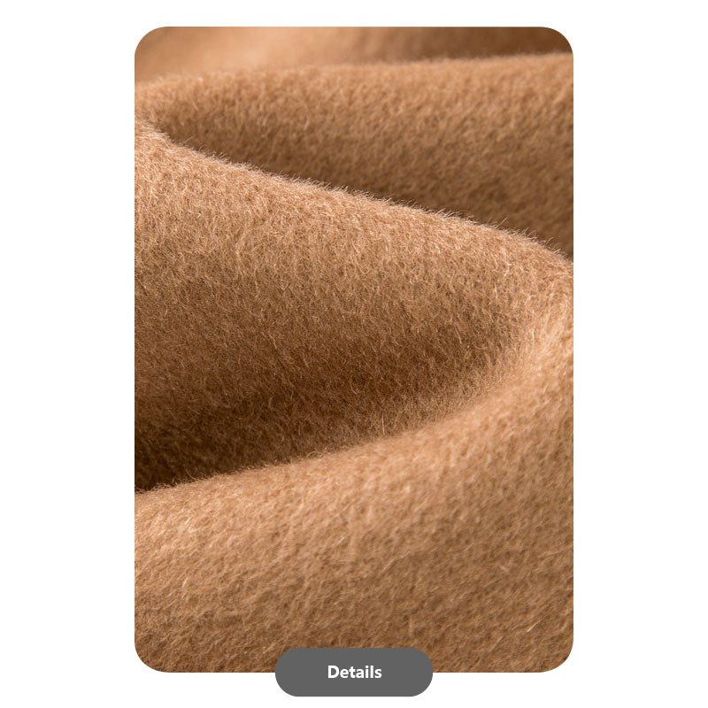 Men’s High-End Double-Faced Wool Cashmere Single-Breasted Coat