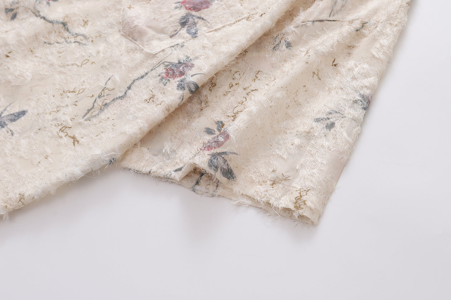 Floral Print Tasselled Shirt