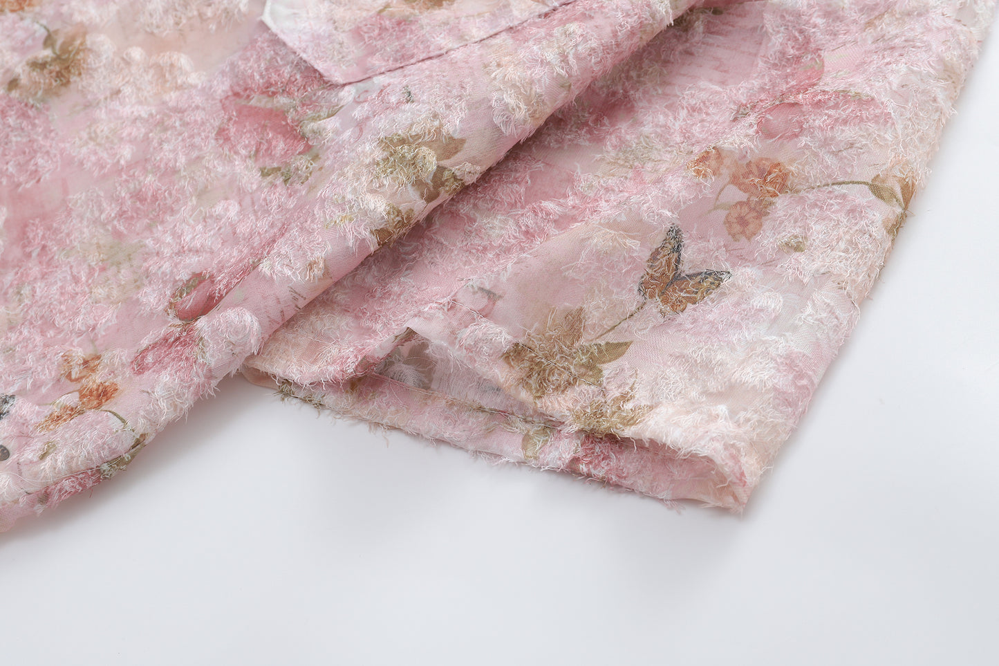 Floral Print Tasselled Shirt