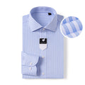 200s Cotton Long-Sleeve Non-Iron Striped Shirt with Windsor Collar