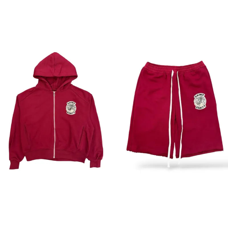 Crimson Uniform Short Set