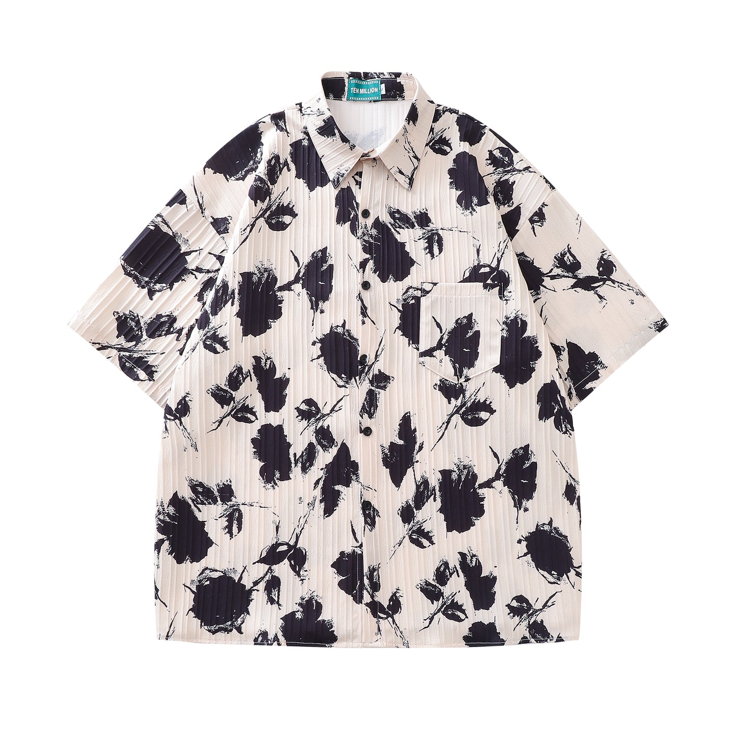 Floral Print Waves Shirt