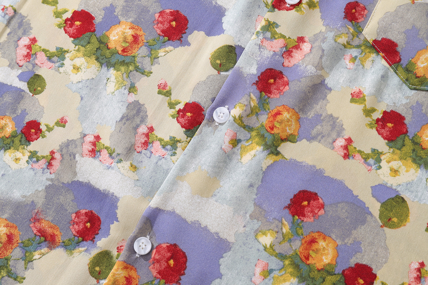 Floral Print Aloha Shirt