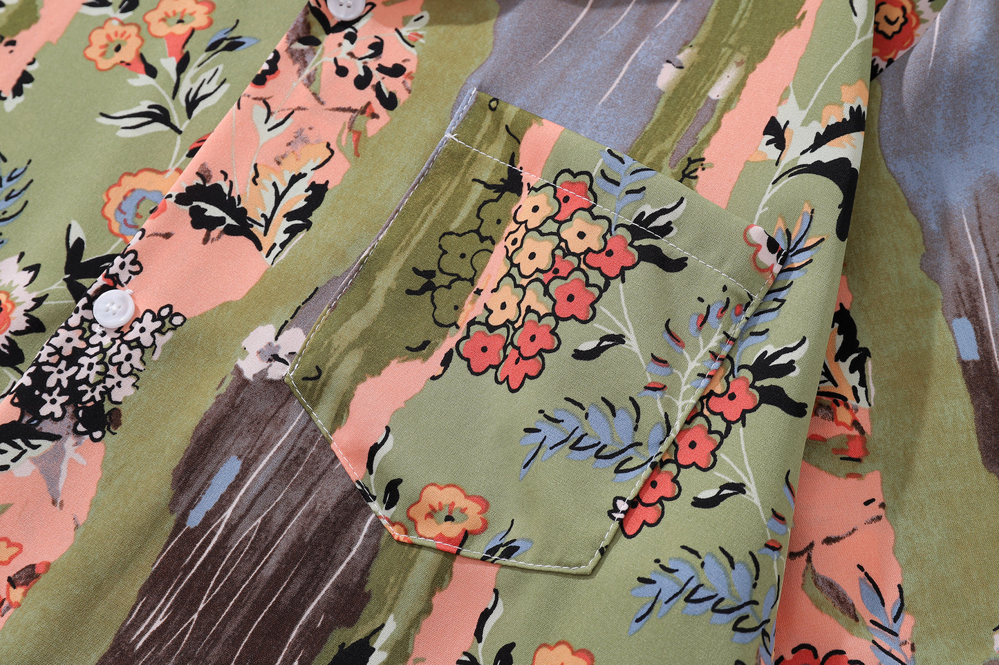 Floral Print Aloha Shirt