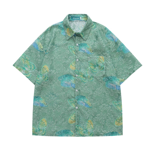 Floral Print Tasselled Shirt