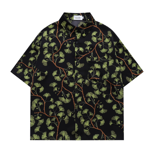 Floral Print Shirt-7103#