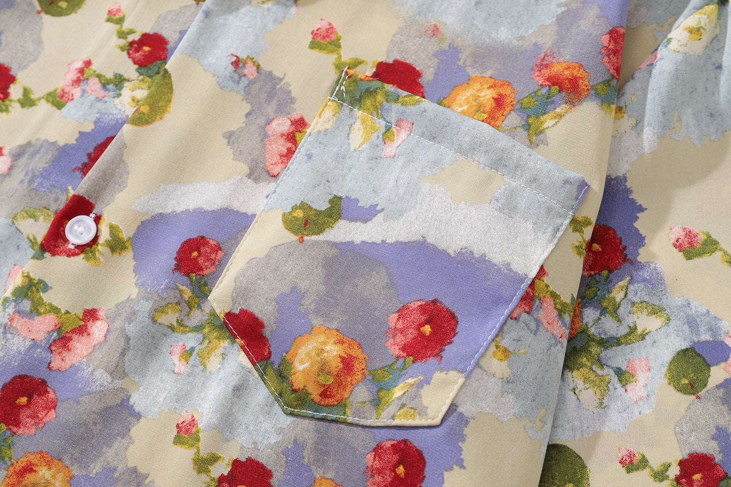 Floral Print Aloha Shirt