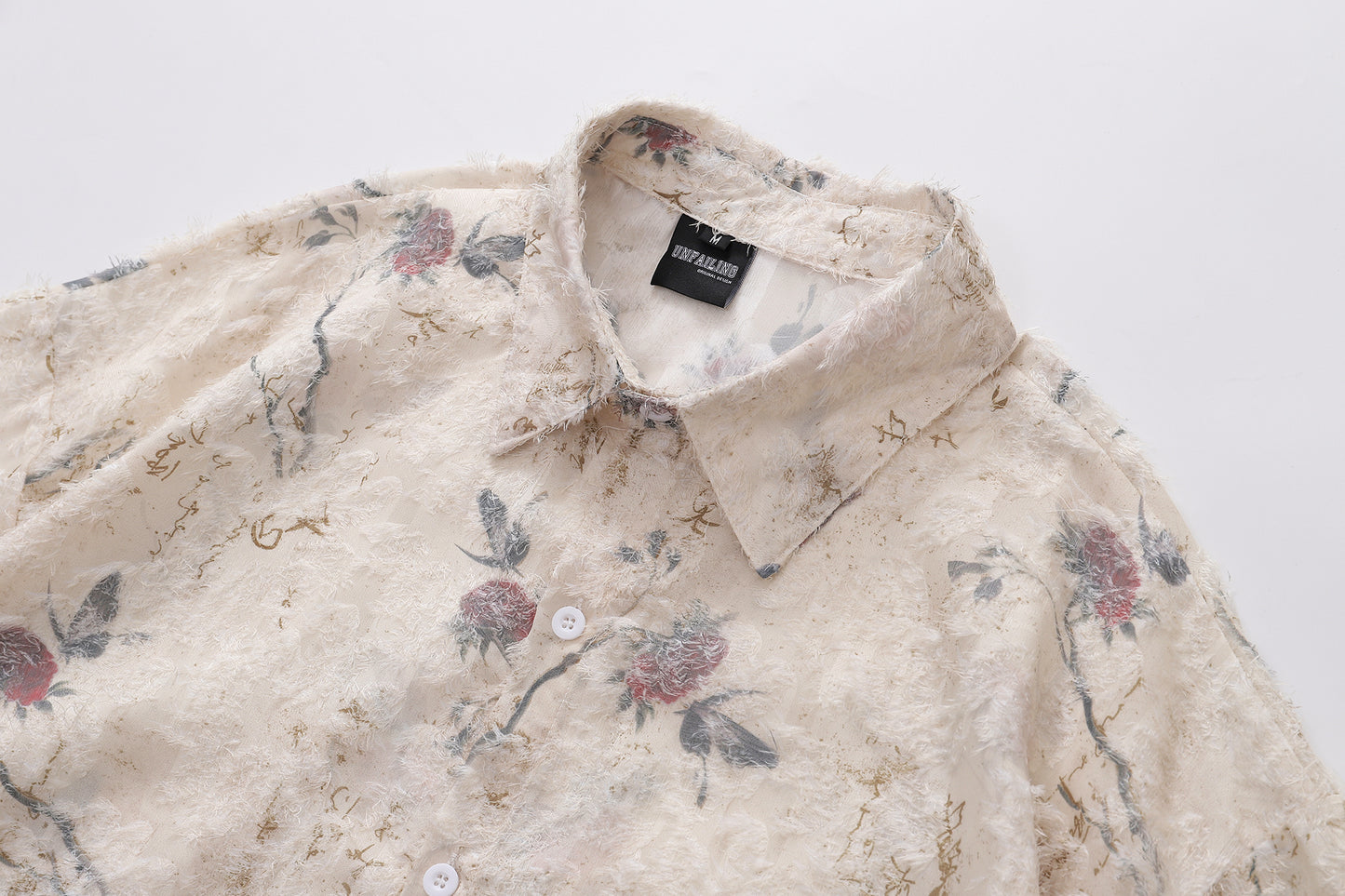 Floral Print Tasselled Shirt