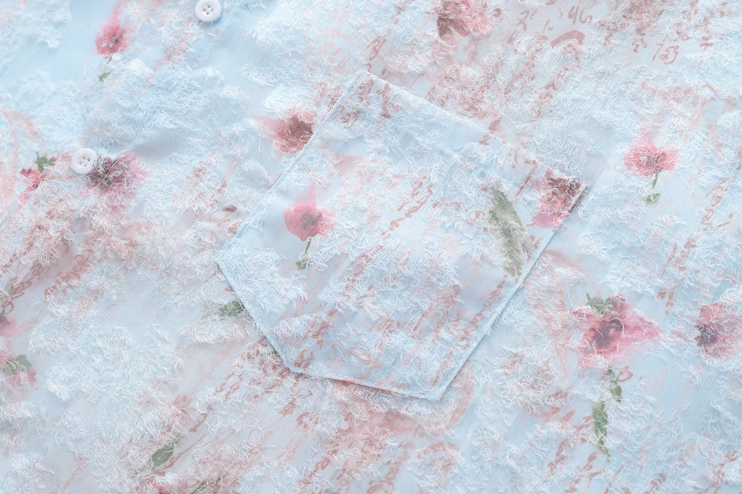 Floral Print Tasselled Shirt