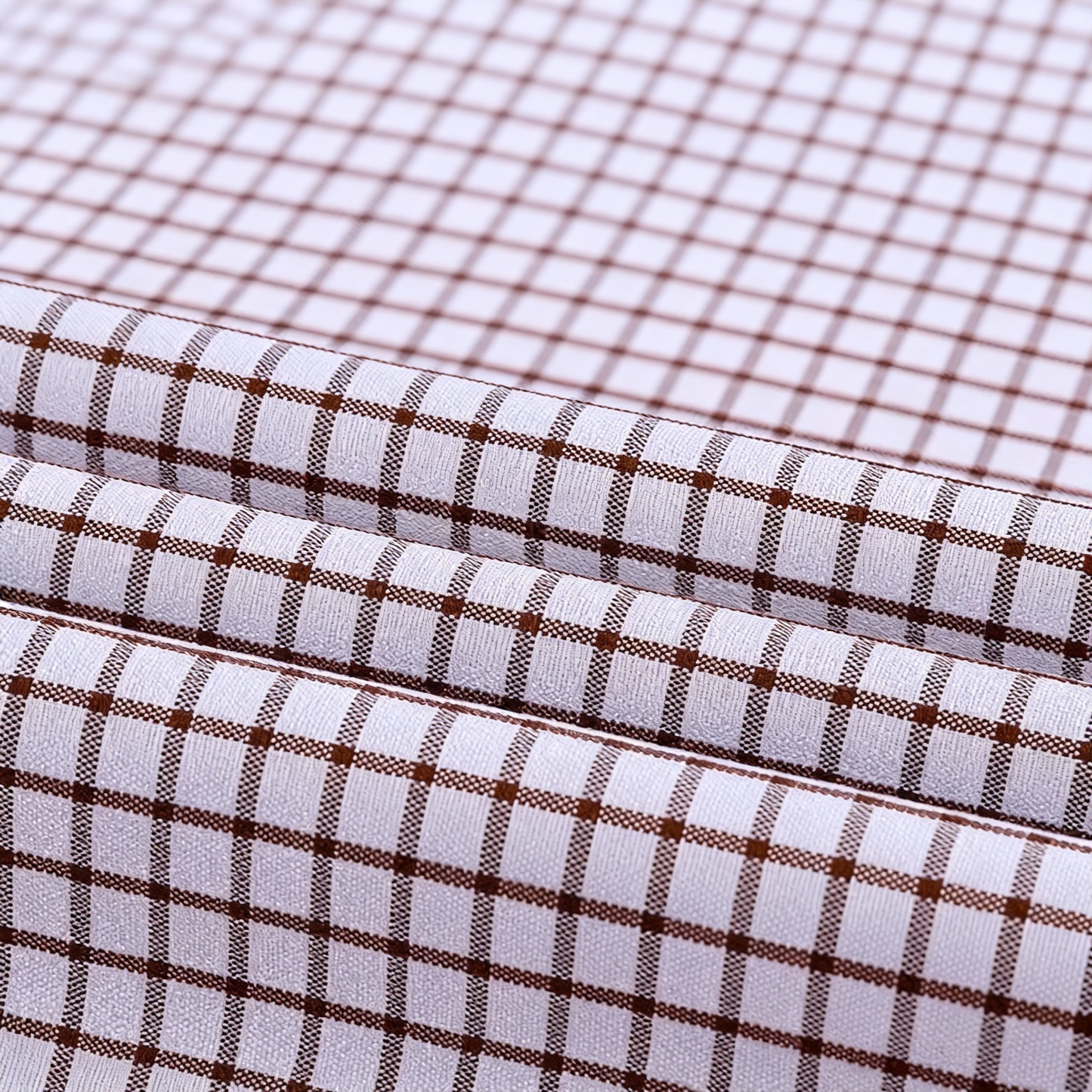 200s Cotton Non-Iron Check Long-Sleeve Casual Shirt