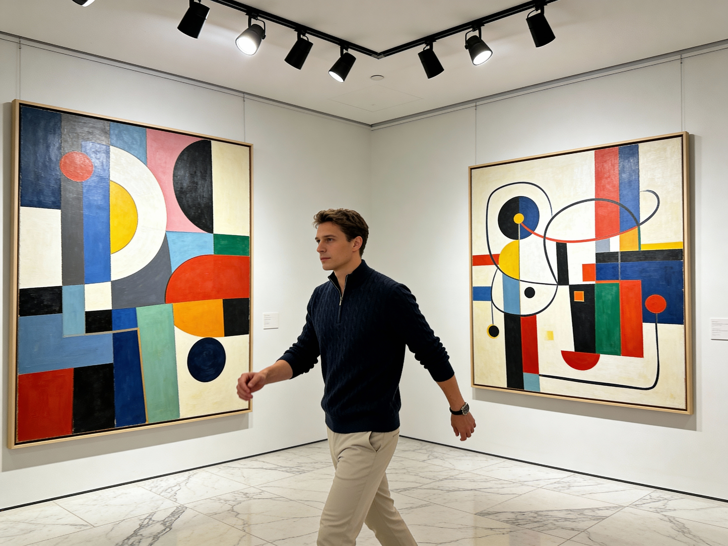 Luxury Men’s Winter Pure Cashmere Half-Zip Knitwear