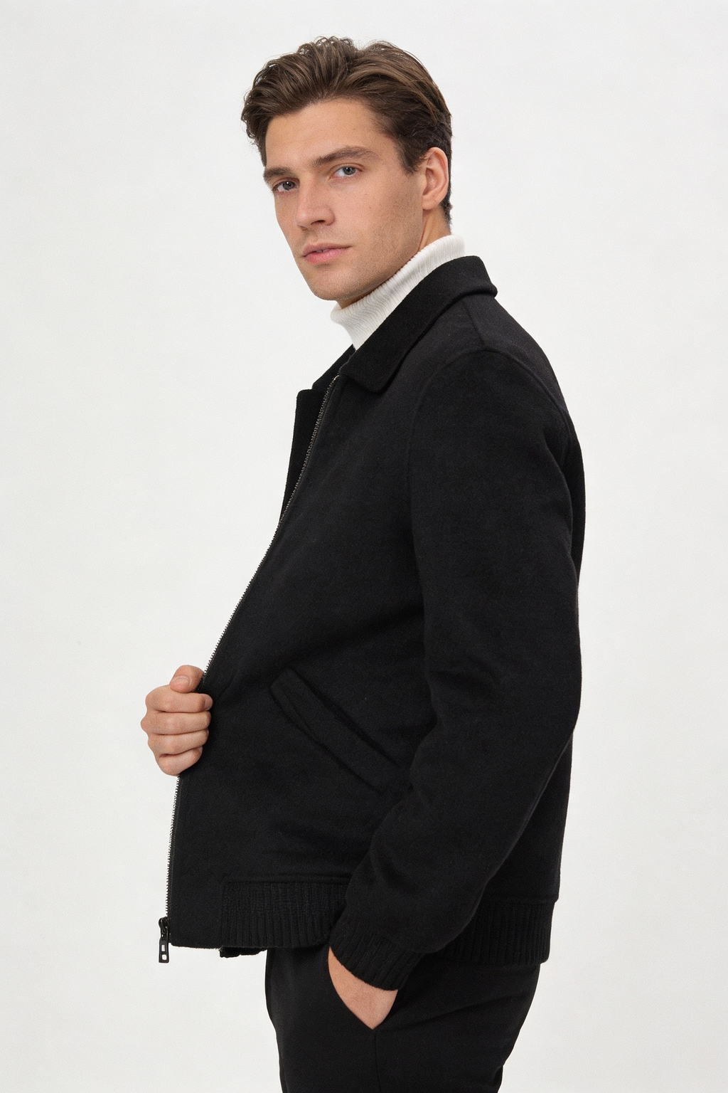 Wool Double-Faced Short Jacket