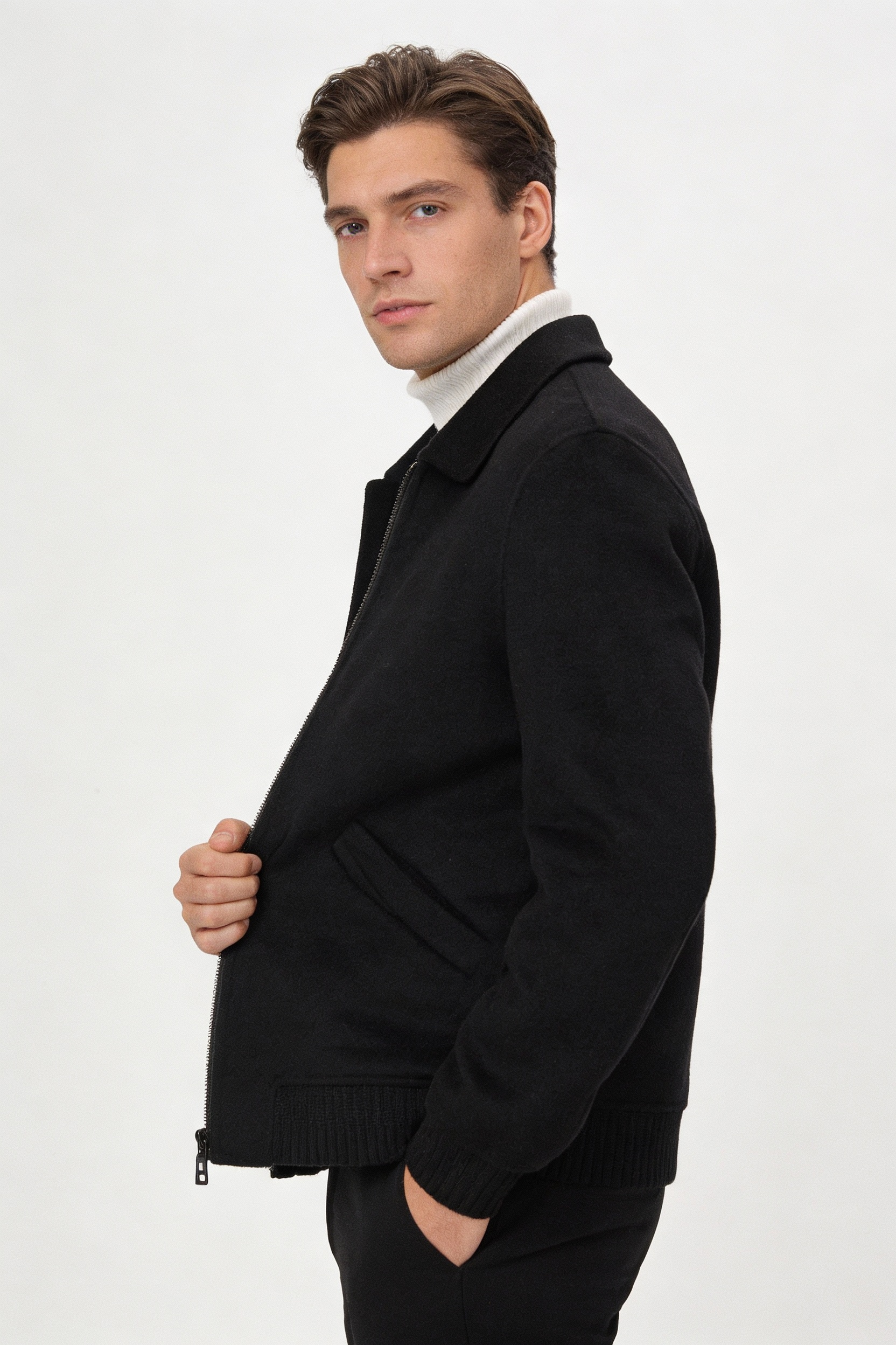 Wool Double-Faced Short Jacket