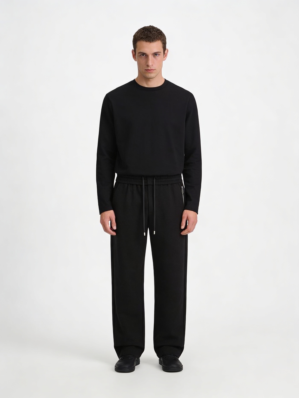 Wool Blend Casual Pants