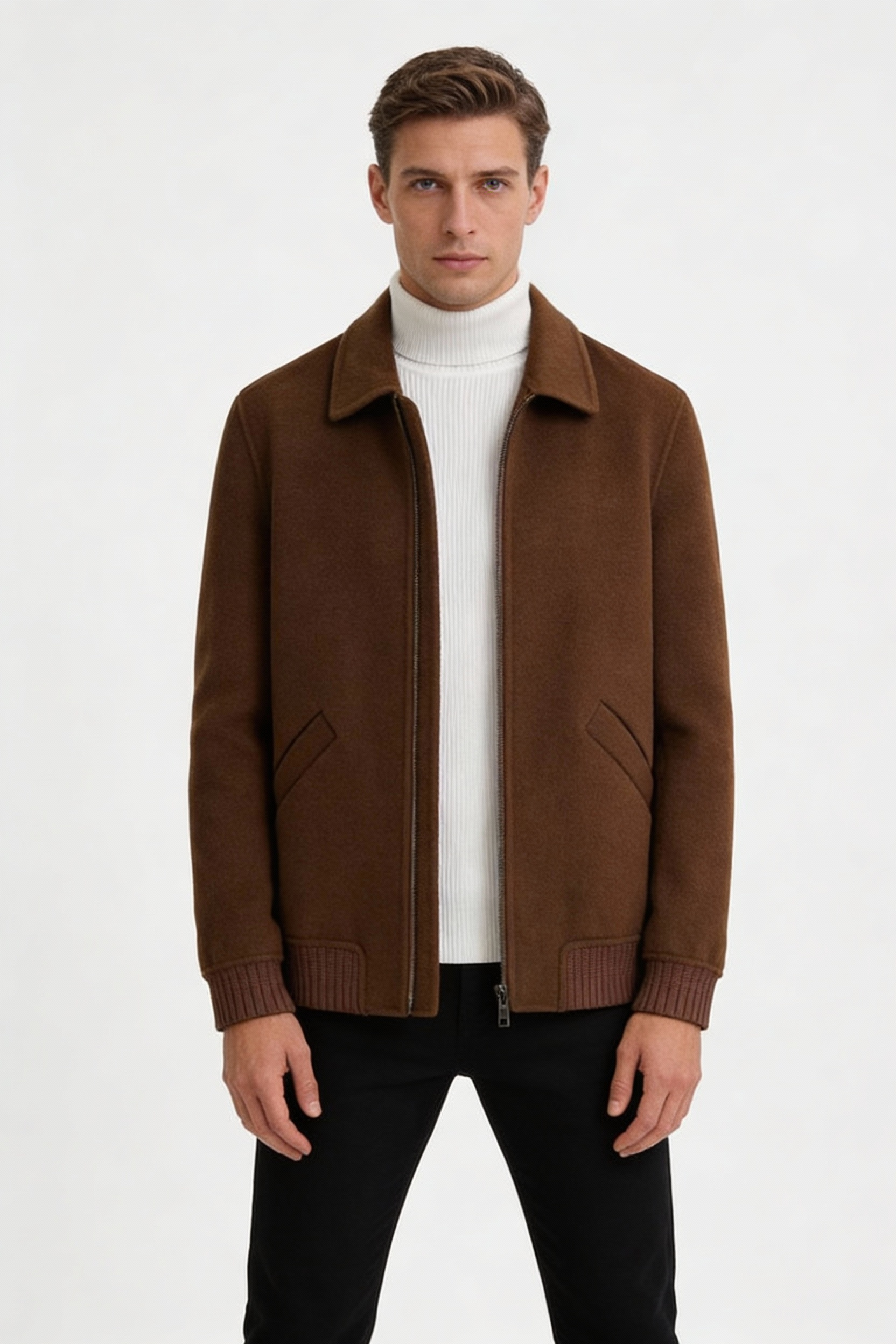 Wool Double-Faced Short Jacket