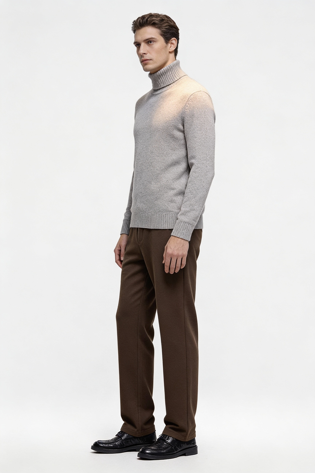 Wool Blend Business Casual Pants