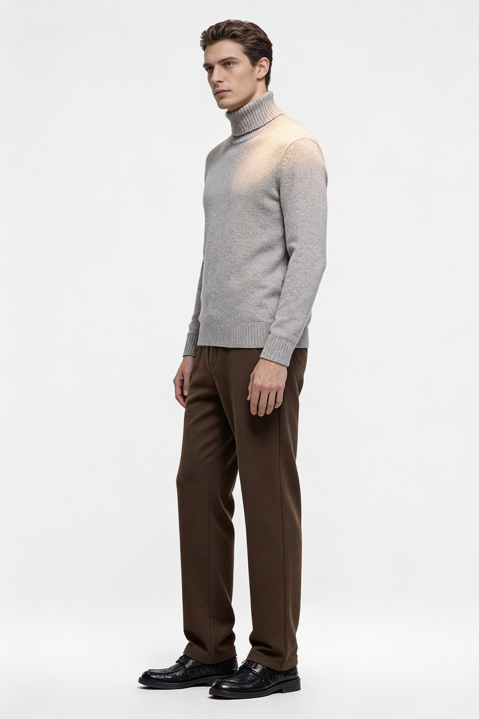 Wool Blend Business Casual Pants