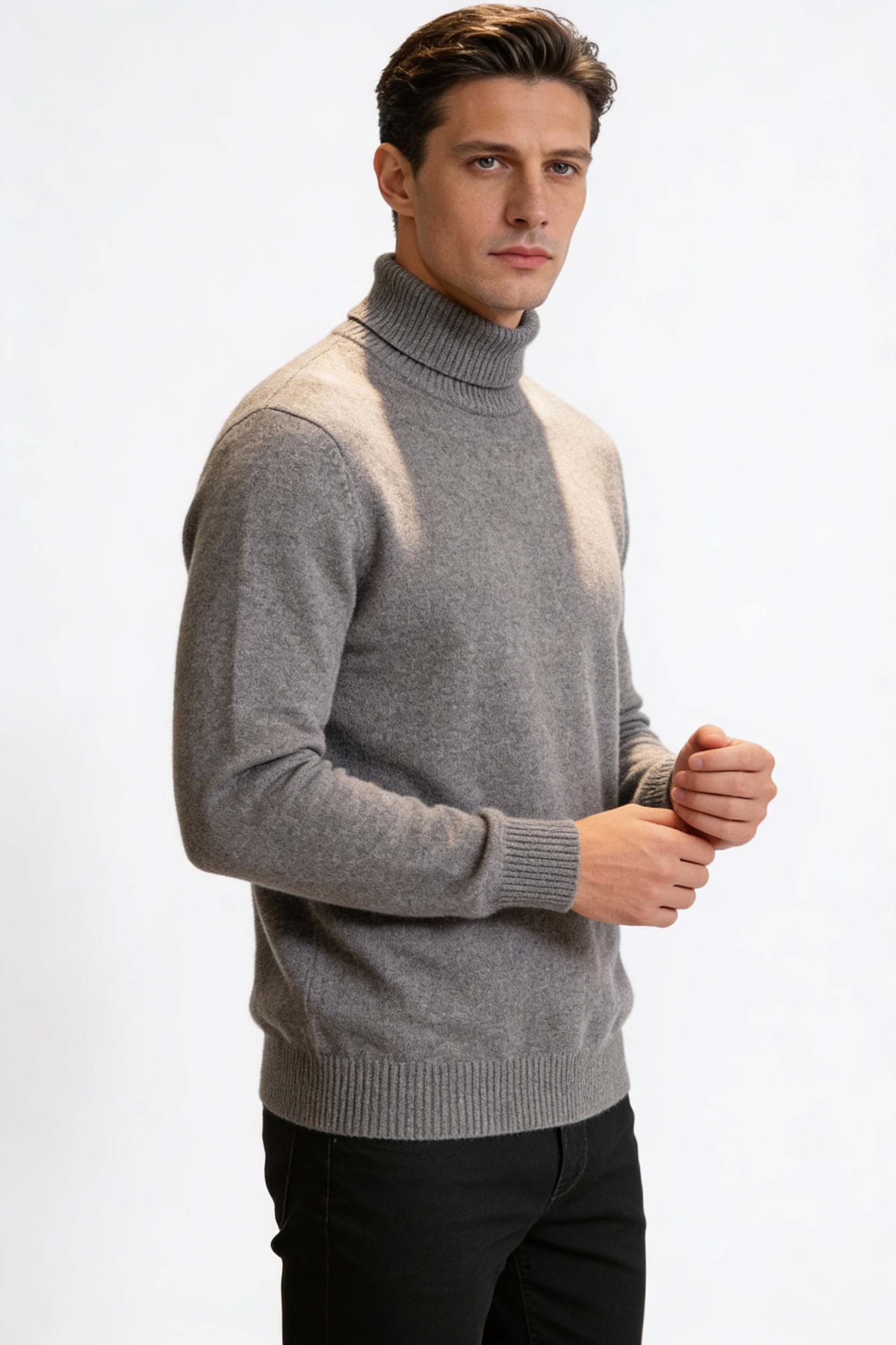 Goat Cashmere Turtleneck Sweater